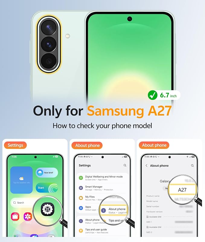 FNTCASE for Galaxy A27 5G Phone Case, Fit for Magsafe, Screen Protector | Translucent Matte, 14FT Military Grade Drop Protection, Slim Shockproof Protective, for Samsung A 27 4G Cover, Green