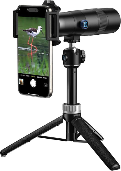 APEXEL High Power 30x HD Telephoto Lens for iPhone | Phone Camera Lens for Outdoor Photography | Compatible with iPhone, Samsung, Pixel | Includes Tripod with Universal Smartphone Clip & Tripod Mount