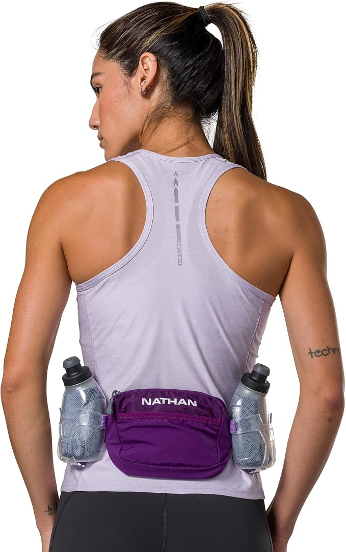 Nathan Running Belt Hydration with Flasks, Storage Pockets, Trail Mix Plus, Running Water Bottle Belt, Insulated, Walking, Hiking