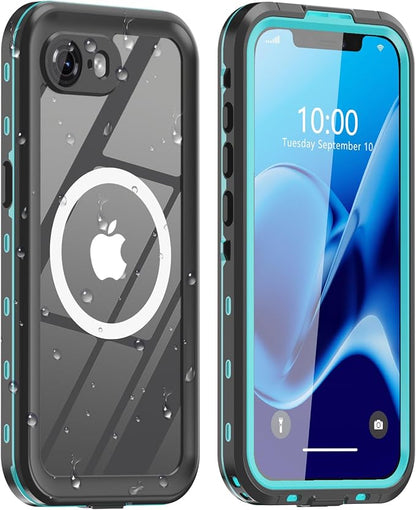 for iPhone 16e Case, Full Body Shockproof Cover with Screen Protector for iPhone 16e - Blue