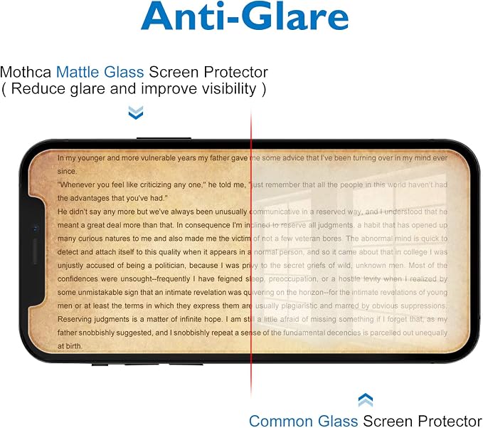 Mothca 2 Pack Matte Glass Screen Protector for iPhone 12 Pro/12 Anti-Glare & Anti-Fingerprint Tempered Glass Clear Film Case Friendly Bubble Free for iPhone 12/12 Pro 6.1-inch (2020)-Smooth as Silk