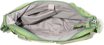 Baggallini womens Everywhere Bagg Crossbody Women 11x9 Lightweight Nylon Hobo Water-resistant Travel Bag W/Rfid
