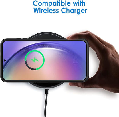 Battery Case for Galaxy A54, 12000mAh High Capacity Extended Portable Protective Charging Cover, Compatible with Galaxy A54 5G, Wireless Charging, Black