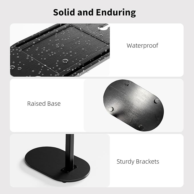 Bamboo Bathtub Tray Table with Adjustable Height,Freestanding Bath Caddy Side Table， Tub Shelf with Wine Glass Phone Holder, Suitable for Luxury Spa ，House Warming Gift and Bathing Reading（Black）
