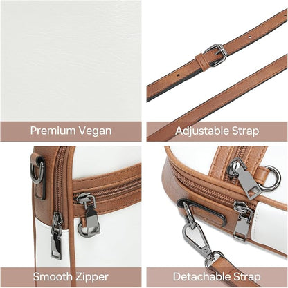 GEMIU Small Crossbody Bags for Women Trendy, Vegan Leather Cross Body Purse, Shoulder Cell Phone Purse with Built in Wallet
