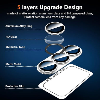 for Samsung Galaxy S26 Plus Camera Lens Protector, Electroplated Matte Back with 9H Tempered Glass Lens Protector, [Strong Adsorption] [Case-Friendly] Metal Ring HD Clear Lens Cover, Slivery