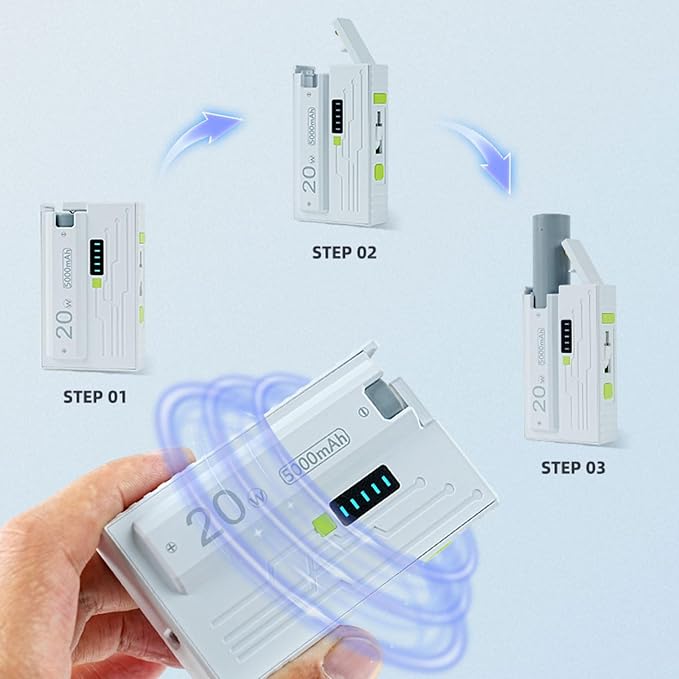 12700 Battery Charging Adapters Case Detachable NonWelding Design Portable Powerbanks Housing Shell Multiple Protections Type C Replaceable Battery Powerbank Case