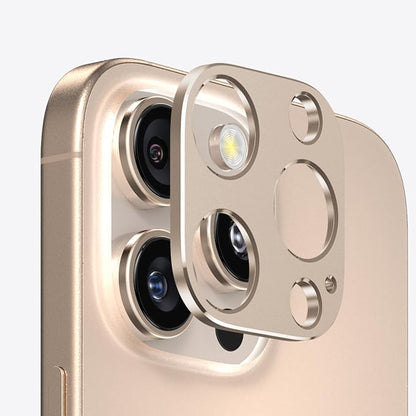 Camera Lens Protector Bumper for iPhone 16 Pro Max/iPhone 16 Pro,No Glass Flat Design, Rose gold