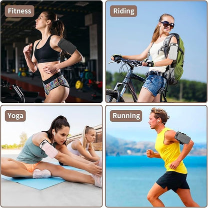 Prime Comfort Phone Arm Bands for Running, Armband Cell Phone Holder for Exercise (Black)