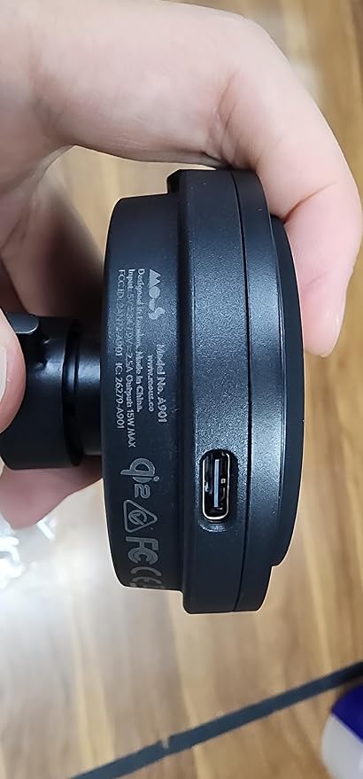 Mous 15W Wireless Charging Suction Mount, Designed for MagSafe Car Phone Holder- Fast Cooling Magnetic Car Mount Charger Compatible with iPhone 16/15/14/13, Pixel and S25 - Windshield/Dashboard