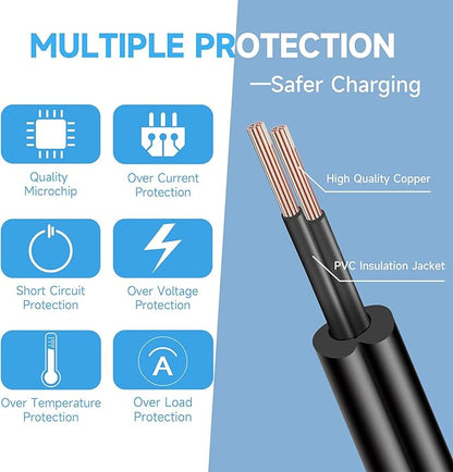 UL Listed 12V 1A Power Supply Adapter with 10ft Long Cord, 12V 1000mA 12W AC Adapter Charger Replacement for LED Strip Light Keyboard BT Speaker Router CCTV Camera Webcam DVR NVR and More
