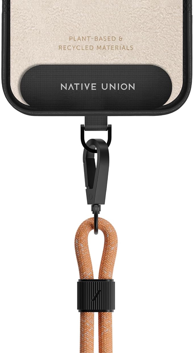 Native Union Sling – Adjustable & Detachable Phone Strap – Compatible with iPhone 16, 15, 14, 13 and most Smartphones – Made with 100% Durable & Recycled Materials (Apricot Crush)