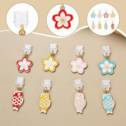 7-10Pcs Dust Plug Charm Type C with Alloy Pendants Cute Cell Phone Charms for Most Type C Phone,Readers Device