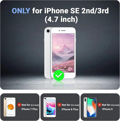 jaroco Magnetic for iPhone SE Case 3rd/2rd,iPhone 8/7 Case, [Compatible with MagSafe][Military Grade Drop Protection][Heavy Duty Protection][Non-Slip] 2-Layer Bumper Phone Case 4.7''-Rose