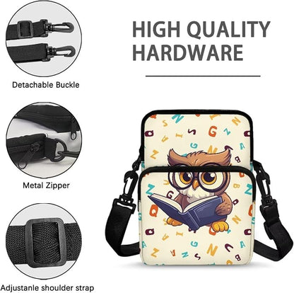 Men's Crossbody Bag, Small Cell Phone Wallet, Women's Shoulder Handbag, Travel Gym Bag