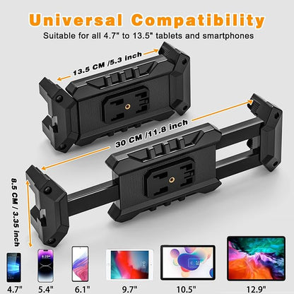 Tablet Stand Holder, Gooseneck iPad Desk Mount for Kitchen, Work Meetings, Video, Tablet Clamp Mount Compatible with iPad mini/Air/Pro, Kindle Fire HD, Galaxy Tabs and All 4.7-13.5" Tablets