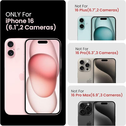 FireNova Designed for iPhone 16 Case, Silicone Upgraded [Camera Protection] Phone Case, Soft Anti-Scratch Microfiber Lining Inside, 6.1 inch, Alpine Green