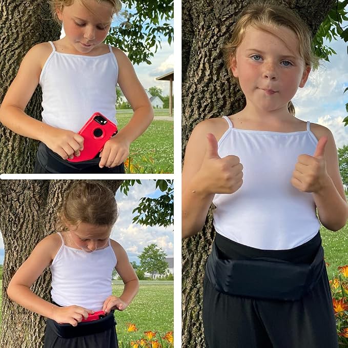 BANDI KIDS Pocket belt for Medical, Sports, Play Comfortable fit Adjustable waist pack, Made In USA