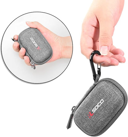 RLSOCO Carrying Case for Anker Nano Power Bank with Built-in USB-C Connector/with Built-in MFi Certified Lightning Connector Portable Charger - Grey (Case Only)