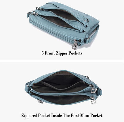 MINICAT Multiple Pockets Small Crossbody Purse Cell Phone Purse Shoulder Bags for Women Cross Body Bag for Woman