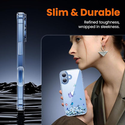3 in 1 for iPhone 17 Case Clear Printed Design | Yellowing-Resistant Acrylic Back, Screen Protector *1 & Camera Lens Protector*1, Military-Grade Protection