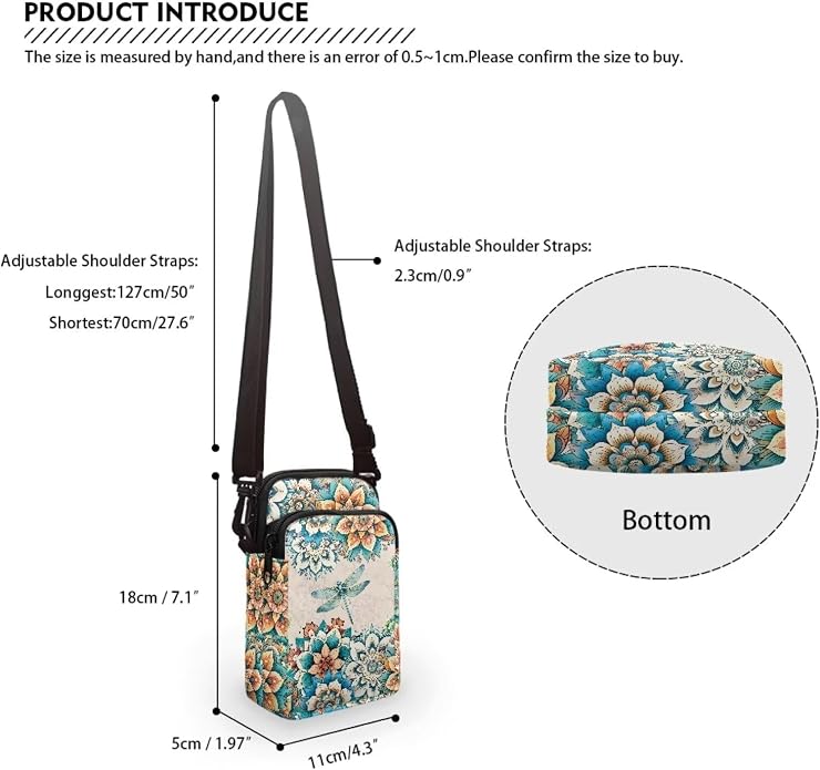 DISNIMO Small Crossbody Bags for Women Trendy Cross Body Cell Phone Shoulder Bags Purses with Adjustable Strap