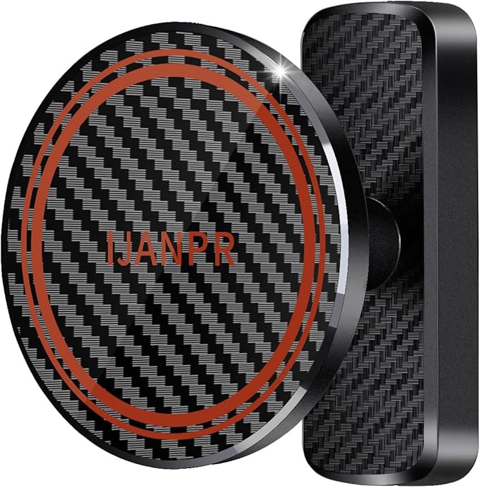 Magnetic Golf Cart Phone Holder Mount, Magnetic Phone Holder for Gym, Compatible with All Phones, Golfing Accessories Essentials Gifts for Men Women（Black）