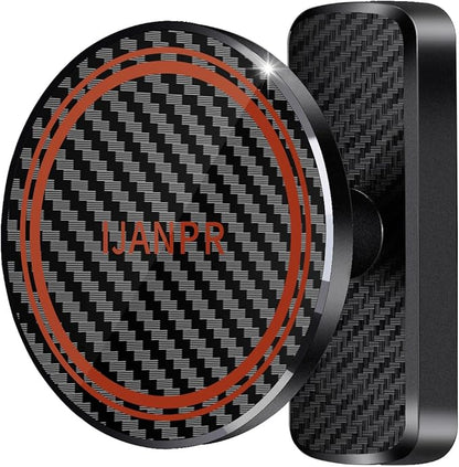 Magnetic Golf Cart Phone Holder Mount, Magnetic Phone Holder for Gym, Compatible with All Phones, Golfing Accessories Essentials Gifts for Men Women（Black）