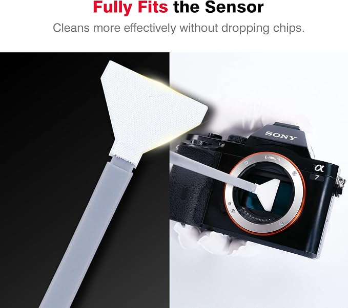VSGO Full Frame Sensor Cleaning Kit, 6pcs Sensor Swabs & 10ml Sensor Cleaner for Nikon Sony Canon DSLR Camera Clean (VS-S03-6)