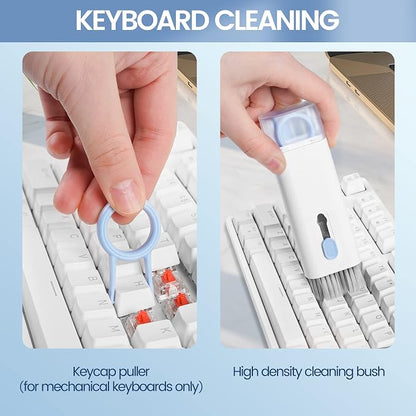 Laptop Screen Keyboard Earbud Cleaner Kit，Electronics Cleaning Tool for MacBook iPad iPhone Pro Cell Phone,airpod Cleaner kit,Computer Cleaning Tool Kit(Blue)