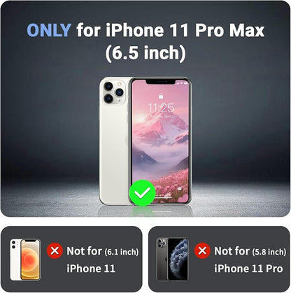 jaroco Magnetic for iPhone 11 Pro Max Case, [Compatible with MagSafe][Military Grade Drop Protection][Heavy Duty Protection][Non-Slip][Shockproof] 2-Layer Durable Bumper Phone Case 6.5''-Rose