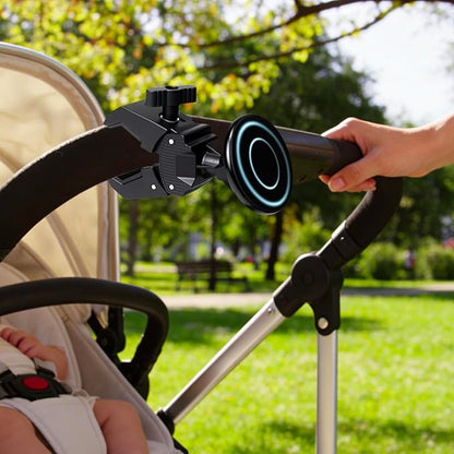 Magnetic Phone Holder Mount - N52 Strong Magnet, for Treadmill, Stroller, Golf Cart, Gym (Compatible with Peloton), Shopping Cart - MagSafe Compatible for MagSaf e iPhone 12-17 Series