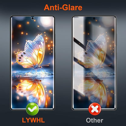 LYWHL 2+2 Pack for Samsung Galaxy S26 Ultra Matte Privacy Screen Protector with Camera Lens Protector, Anti-Glare Anti-Fingerprint Anti-Spy S26 Ultra Film[Not Glass], Support Fingerprint Unlock