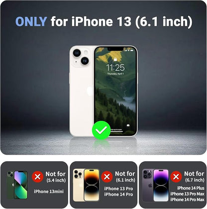 jaroco Magnetic for iPhone 13 Case, [Compatible with MagSafe][Military Grade Drop Protection][Heavy Duty Protection][Non-Slip][Shockproof] 2-Layer Durable Bumper Phone Case 6.1''-Army Green