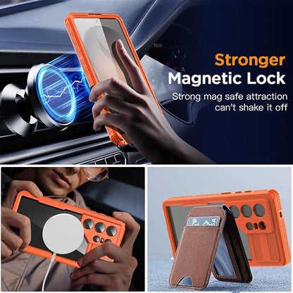 AICase Waterproof Case for Samsung Galaxy S26 Ultra with MagSafe Clear Water Proof Snowproof/Dustproof/Shockproof,IP68 360 Full Body Protection Fully Sealed Underwater Cover for Galaxy S26 Ultra_287