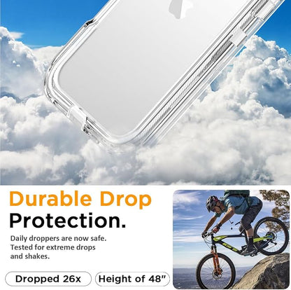 AICase for iPhone 16 Pro Case Clear 3 in 1 Heavy Duty Drop Protection Full Body Rugged Shockproof/Dust Proof 3-Layer Military Protective Tough Durable Cover for iPhone 16 Pro 6.3"_1