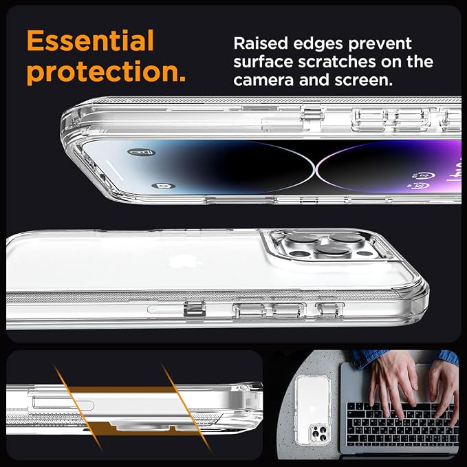 AICase for iPhone 14 Pro Max Case Clear 3 in 1 Heavy Duty Drop Protection Full Body Rugged Shockproof/Dust Proof 3-Layer Military Protective Tough Durable Cover for iPhone 14 Pro Max 6.7"_1