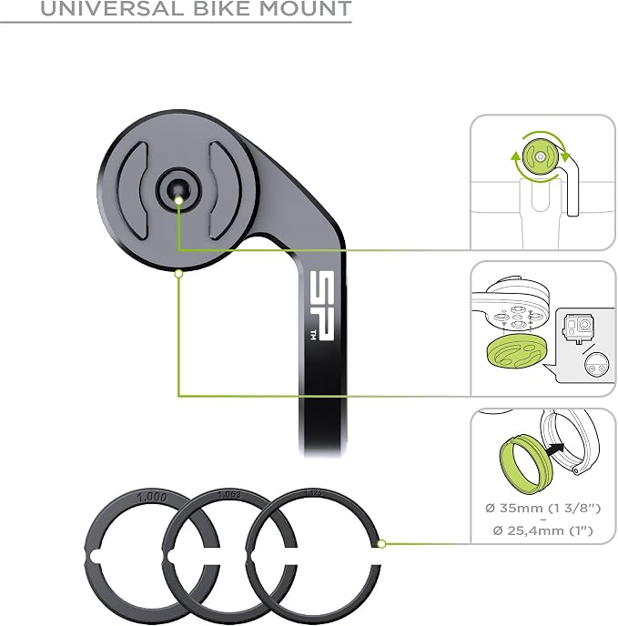 SP CONNECT Mountain Bike Bundle | SPC+ | Compatible with iPhone 17 | Mountain Bike Phone Holder | Bike Phone Mount | Bicycle Accessories and Bike Phone Holder | Cell Phone Holder