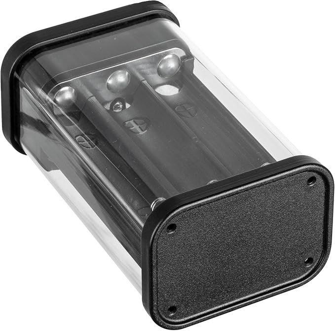 Transparent 18650 Battery Charger Case, Solderless Portable Charger Housing with Overload Protection, Detachable Design for Secure Device Charging