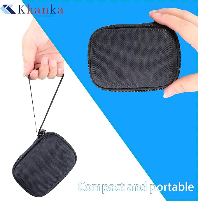khanka Hard Case for Anker Nano 10000mAh 45W/A1665/A1664 Power Bank,Black | EVA Hard Shell, Easy Carry Handle, Secure Custom Fit for Anker Nano Power Bank, 10,000mAh Portable Charger, Case Only