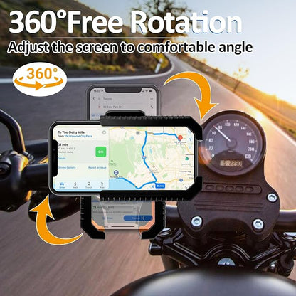 Wonwood_direct Bike Phone Holder Motorcycle Phone Mount, Handlebar Cell Phone Clamp, Phone Mount for Bike Motorcycle Scooter Golf Cart, Handlebar Phone Mount for 4.5-7" Phones