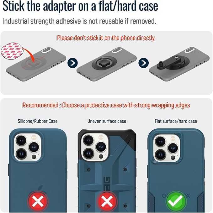 sincetop Bike Phone Mount,Mountain Bicycle Stem Cap Phone Holder,Universal Aluminum Handlebar Phone Clamp,MTB Road Bike Cycling Mobile Phone Clip,Quick Attach/Release 【Series C-2nd Gen】