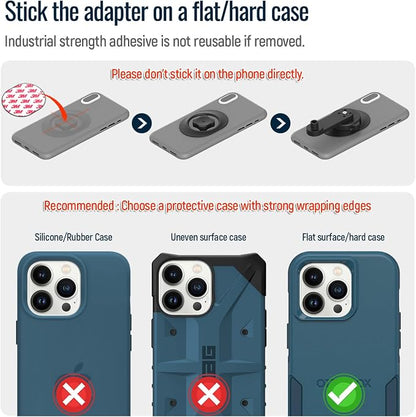 sincetop Bike Phone Mount,Mountain Bicycle Stem Cap Phone Holder,Universal Aluminum Handlebar Phone Clamp,MTB Road Bike Cycling Mobile Phone Clip,Quick Attach/Release 【Series C-2nd Gen】