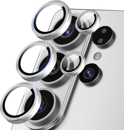 Camera Lens Protector for Samsung Galaxy S26 Ultra, Sapphire Glass Metal Individual Camera Cover Screen, Anti-drop, Case Friendly- White