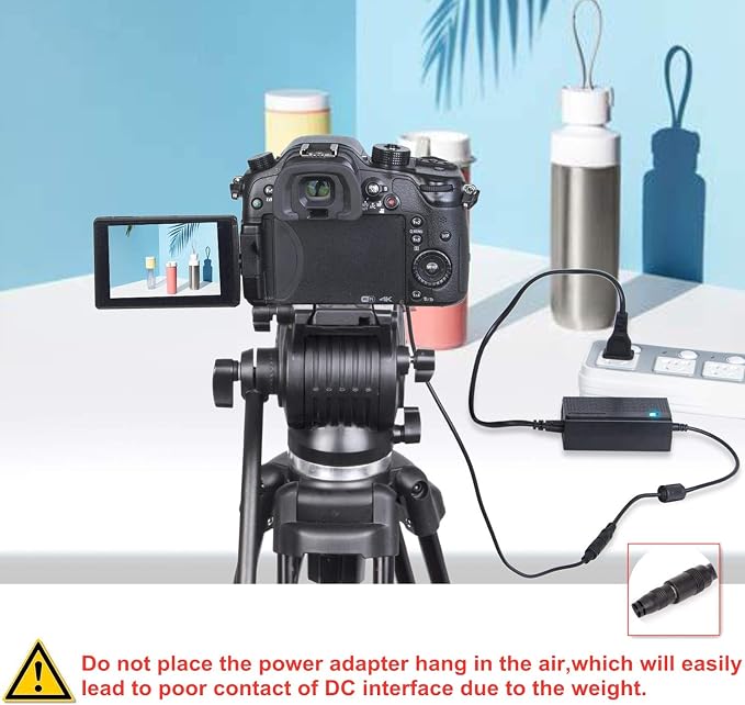 Kimaru NP-FZ100 Dummy Battery AC Power Supply Adapter Kit for Sony Alpha A6600 A6700 ZV-E1, FX3 FX30 A7CII ZV-E10II, A7C A7CR A1 A7III A7IV A7RIII A7RIV A7RV A7SIII A9 A9II A9R A9S Cameras.