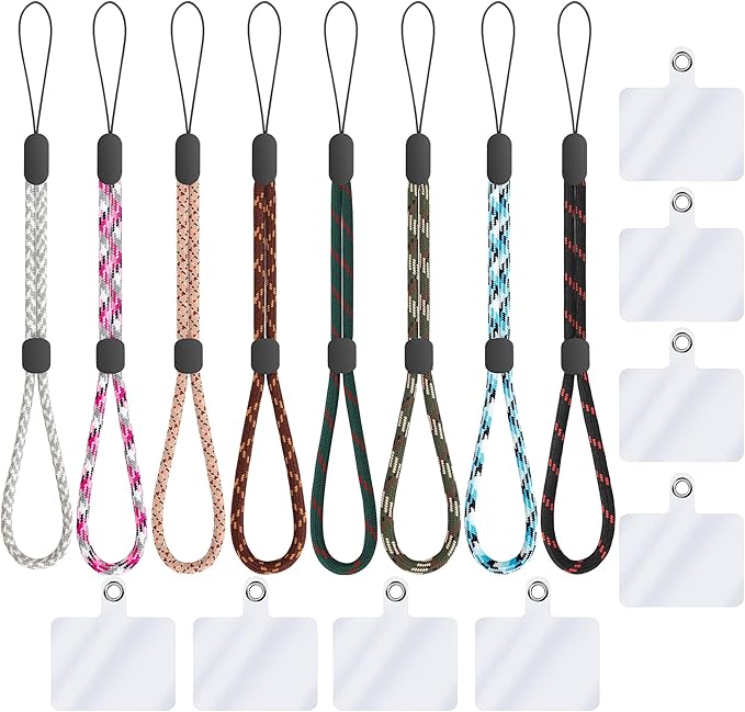 FrgKbTm Hand Wrist Strap Lanyard, Adjustable Nylon Colorful for Mobile Phone, Camara, USB Flash Drive, ID Name Tag Badge