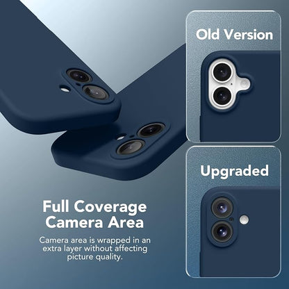 Magnetic for iPhone 16 Plus Case, Compatible with MagSafe, [Full Camera Protection][Screen Protector] Silicone Shockproof Protective Phone Case for iPhone 16 Plus 6.7", Cobalt Blue