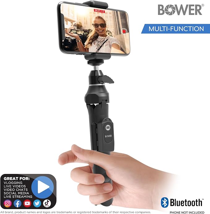 Bower Multipod 6-in-1 Tripod Selfie Stick with Remote Shutter for Smartphones