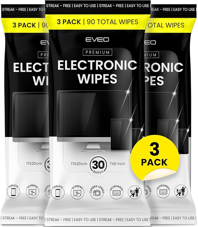 EVEO Electronic Wipes Screen Cleaner