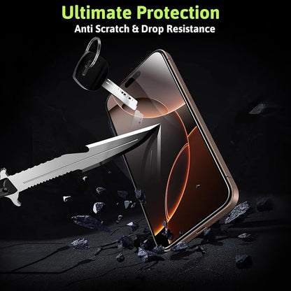 2 Pack for iPhone 16 Pro Privacy Screen Protector, Anti Spy 9H Hardness Privacy Tempered Glass with Easy Installation Tool, Anti Scratch, Auto Dust Removal, Drop Resistance